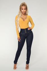 Shut It Down Skinny Jeans - Dark Wash Ins Street